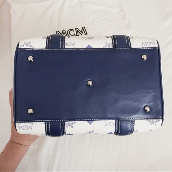 | MCM | Visetos Crossbody Boston Bag with Charms | - Picture 10 of 17